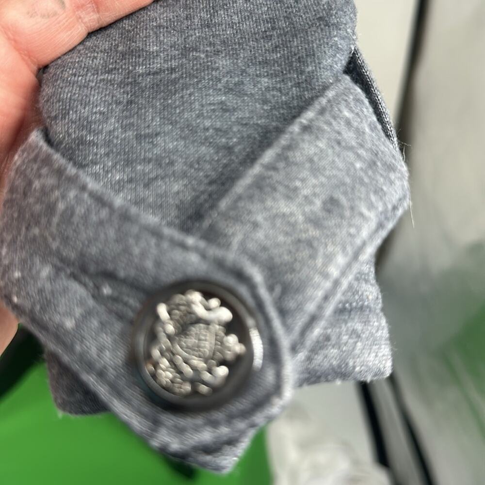 Iris Basic Gray Double-Breasted Jacket Size M. Se… - image 8